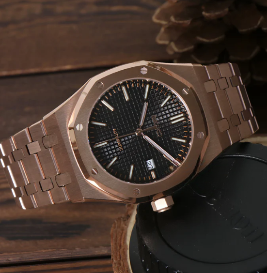 ROYAL SEIKOAK ROSE GOLD BLACK